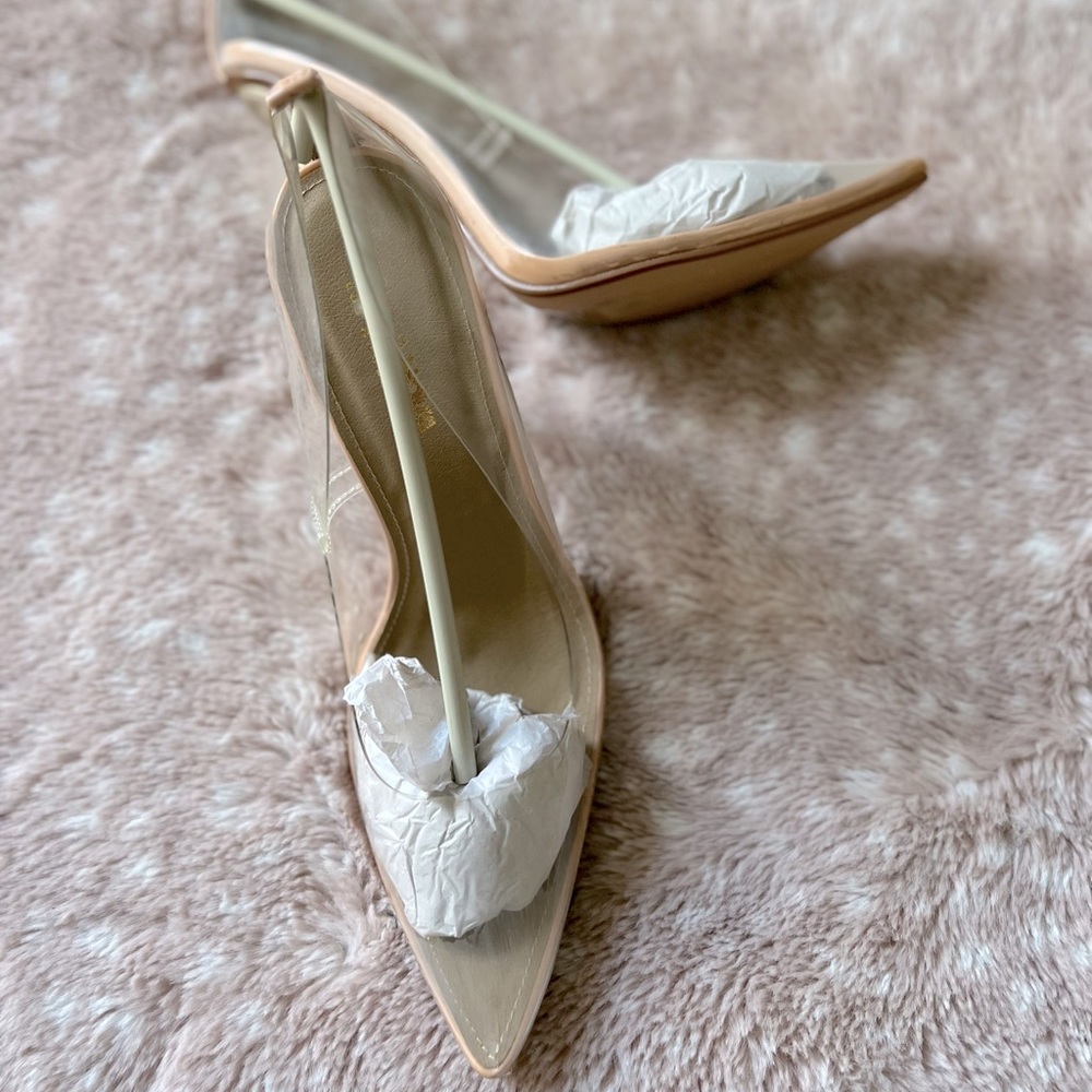 Fashion Nova Clear Heels